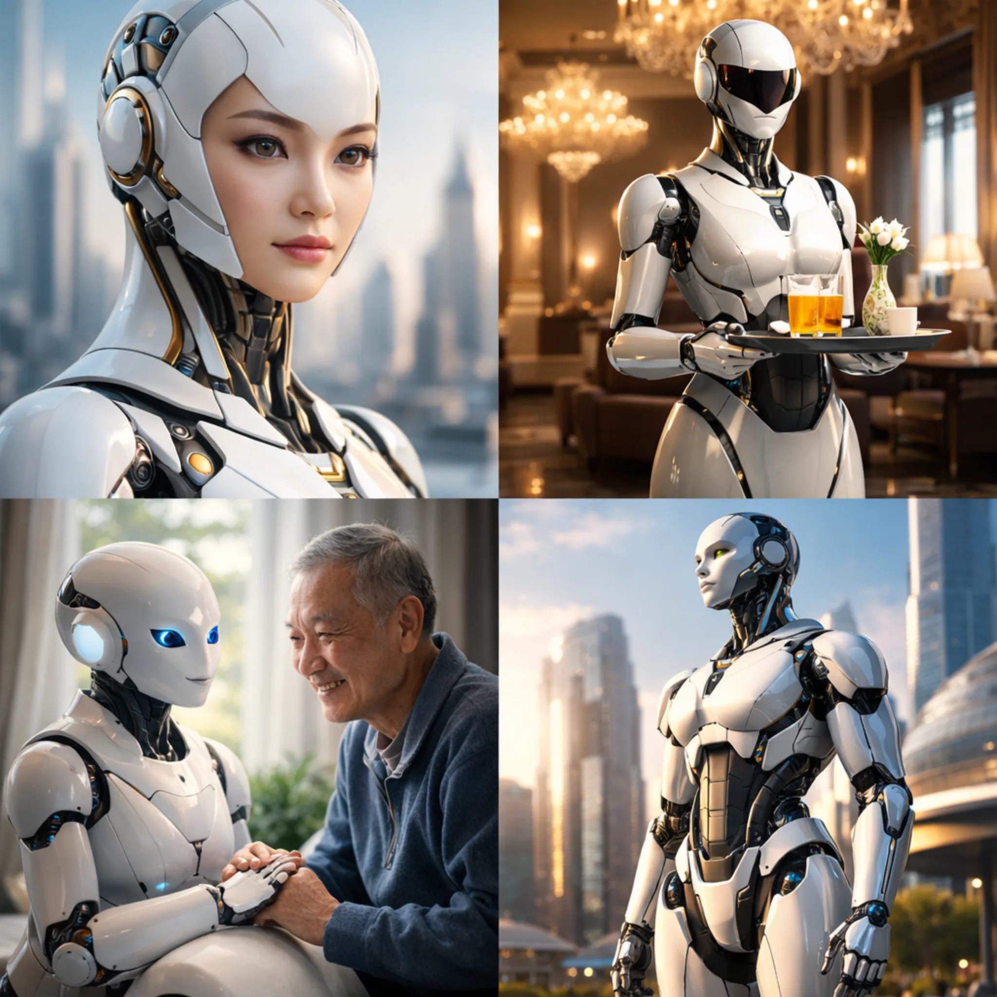 Inspiring visions of beautiful robots: companionship, service, and future cities